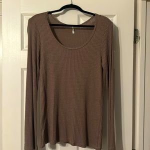 Mauve BKE core flowy shirt